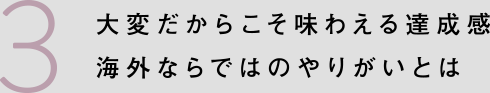 大変だからこそ味わえる達成感海外ならではのやりがいとは